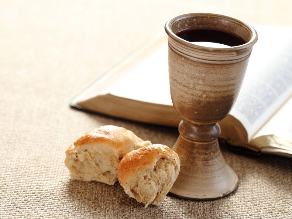Santa Cena Kelch und Brot Abendmahl